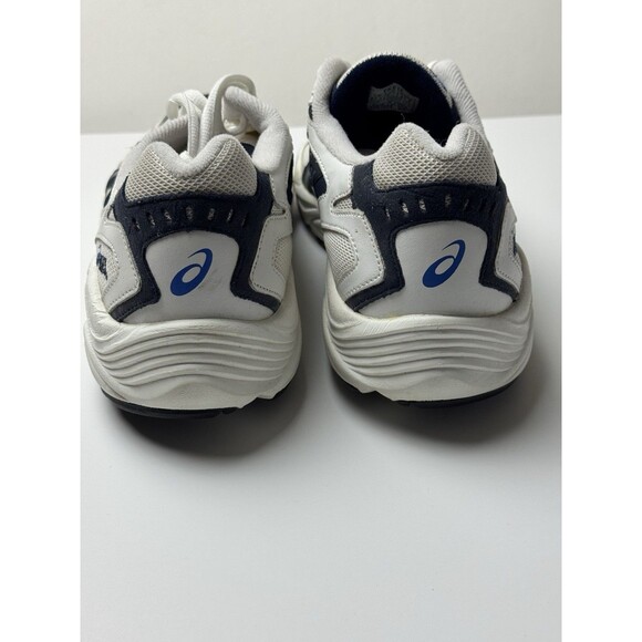 Size 9.5 - Vintage ASICS Running Shoes Trainers TK61F White Blue NEW NO BOX - Picture 7 of 10